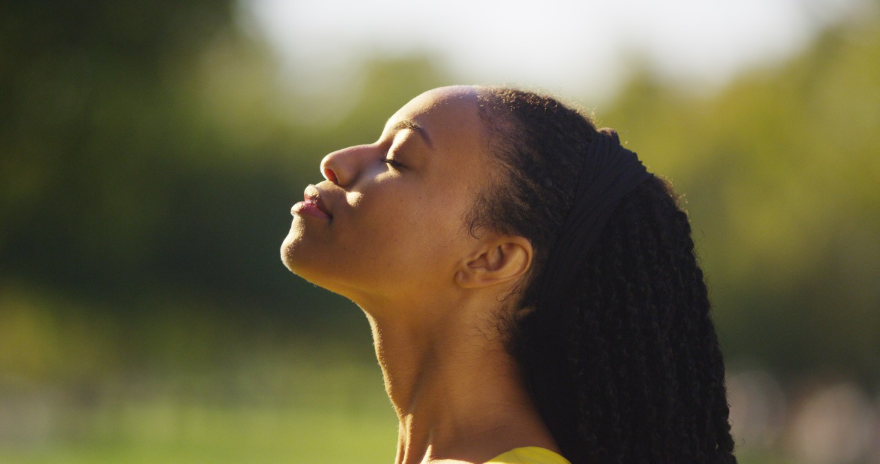 woman sunshine