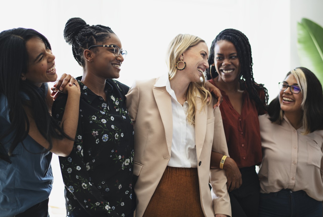 women in group