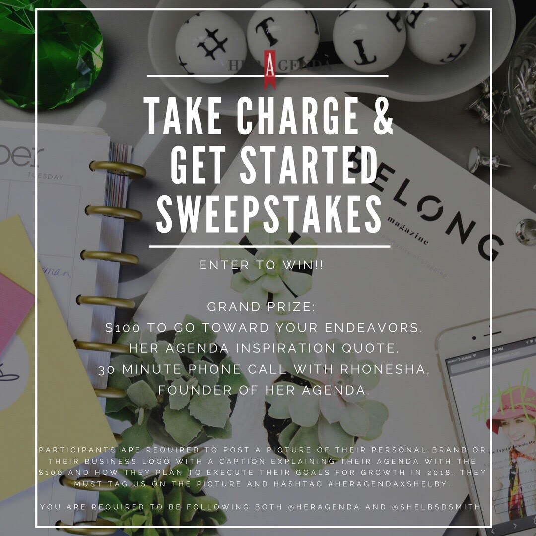 contest win $100 take charge and get started