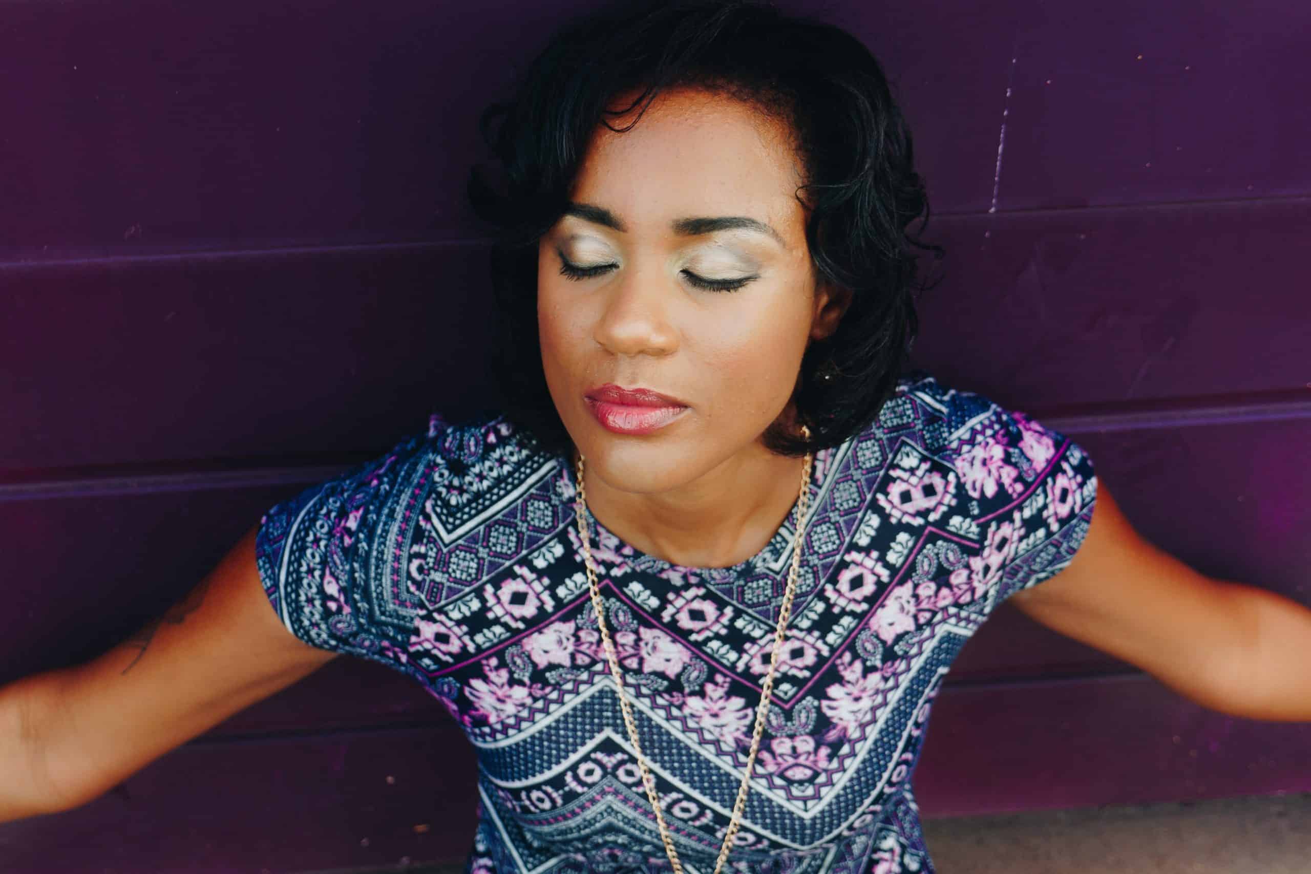 sleeping black woman